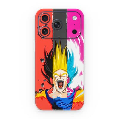 iPhone 17 Pro Angry Goku 3D Skin WrapitSkin