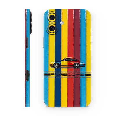 iPhone 17 Porsche Multicolor 3D Skin WrapitSkin