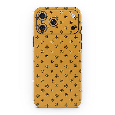 iPhone 17 Pro Max Yellow Danger 3D Skin WrapitSkin