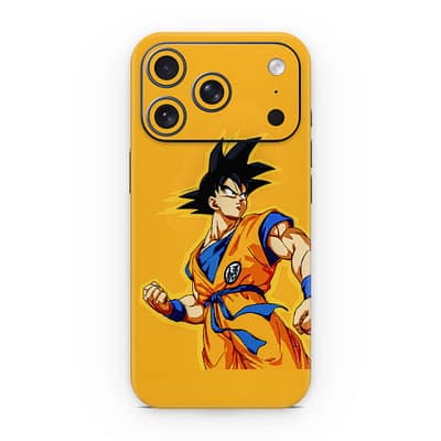 iPhone 17 Pro Goku Yellow 3D Skin WrapitSkin
