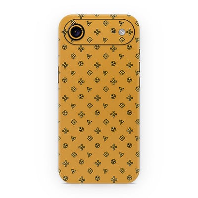iPhone Air Yellow Danger 3D Skin WrapitSkin