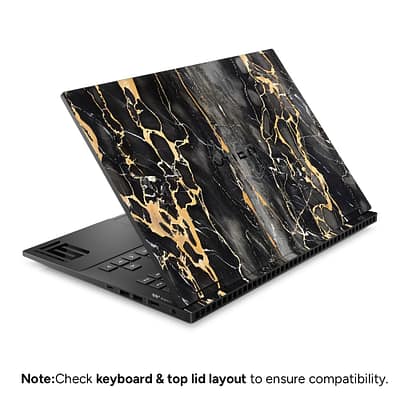 HP Omen 16 Black Gold Fusion Art Skin WrapitSkin