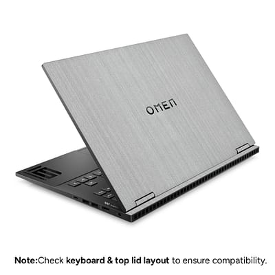 HP Omen 16 Brushed Metal Steel Skin WrapitSkin