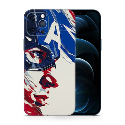 iPhone 12 Pro Captain America 3D Skin WrapitSkin