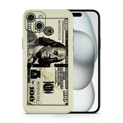 iPhone 15 Plus Dollar Bill 3D Skin WrapitSkin