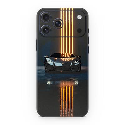 iPhone 17 Pro Max Lamborghini Black 3D Skin WrapitSkin