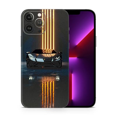 iPhone 13 Pro Max Lamborghini Black 3D Skin WrapitSkin