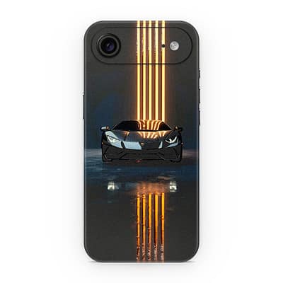 iPhone Air Lamborghini Black 3D Skin WrapitSkin