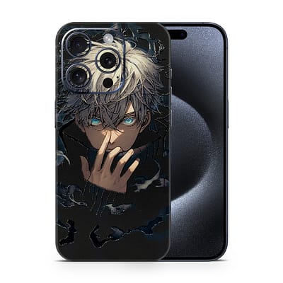iPhone 15 Pro Satoru Gojo 3D Skin WrapitSkin