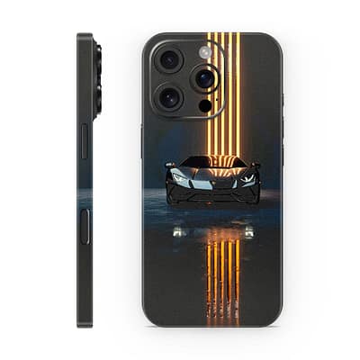 iPhone 16 Pro Lamborghini Black 3D Skin WrapitSkin