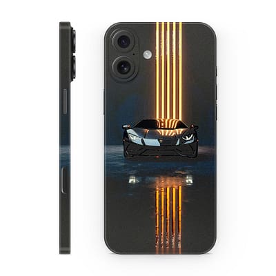 iPhone 17 Lamborghini Black 3D Skin WrapitSkin