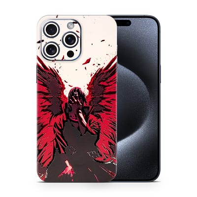 iPhone 15 Pro Max Crimson Angel 3D Skin WrapitSkin