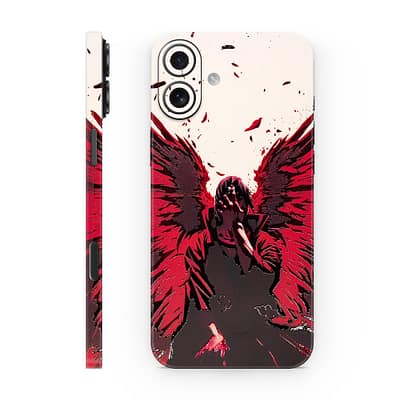 iPhone 16 Crimson Angel 3D Skin WrapitSkin