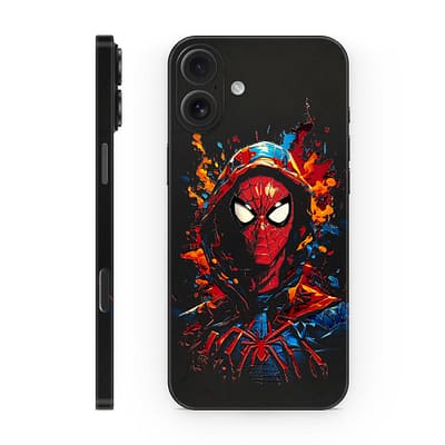 iPhone 16 SpiderMan Splash 3D Skin WrapitSkin