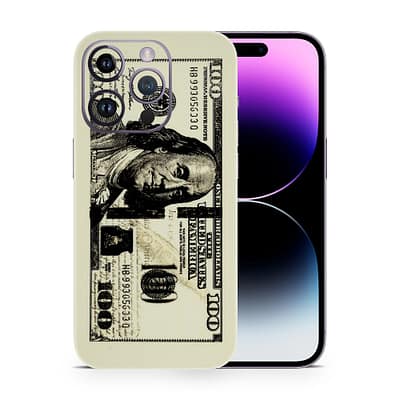 iPhone 14 Pro Max Dollar Bill 3D Skin WrapitSkin
