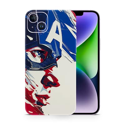 iPhone 14 Plus Captain America 3D Skin WrapitSkin
