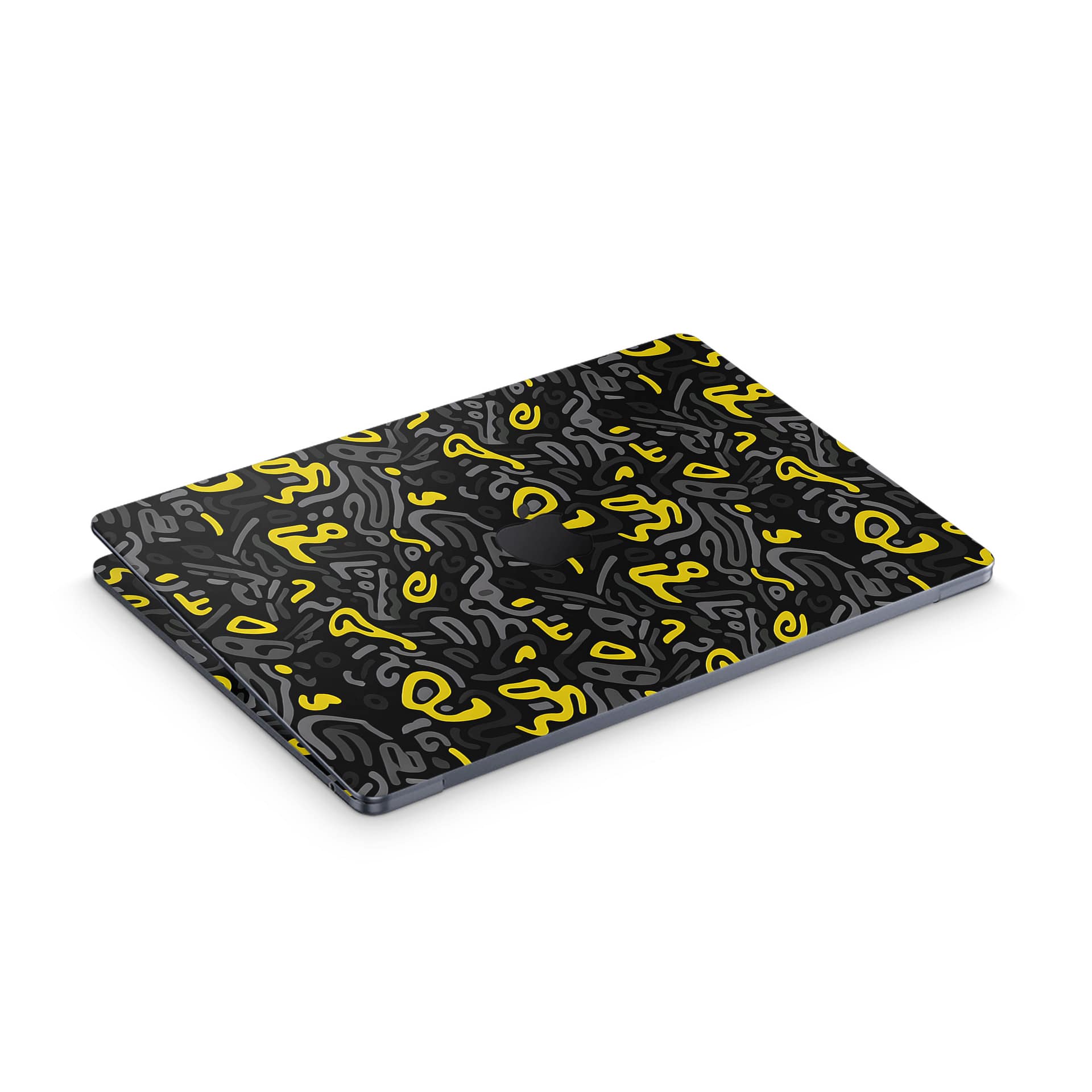 Macbook air 13. 6'' m2 2022 yellow grooves skin | wrapitskin