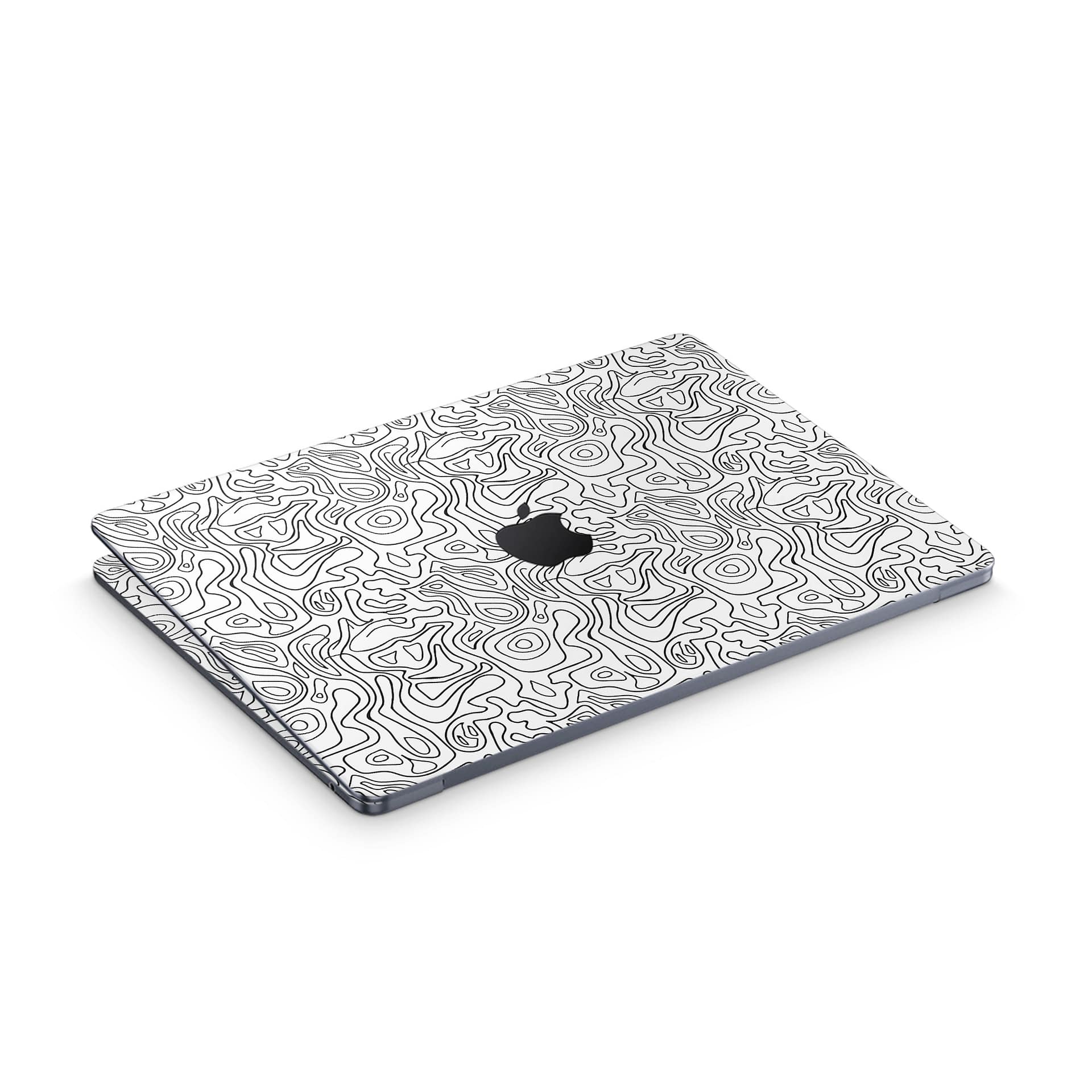 Macbook air 13. 6'' m2 2022 white contour skin | wrapitskin