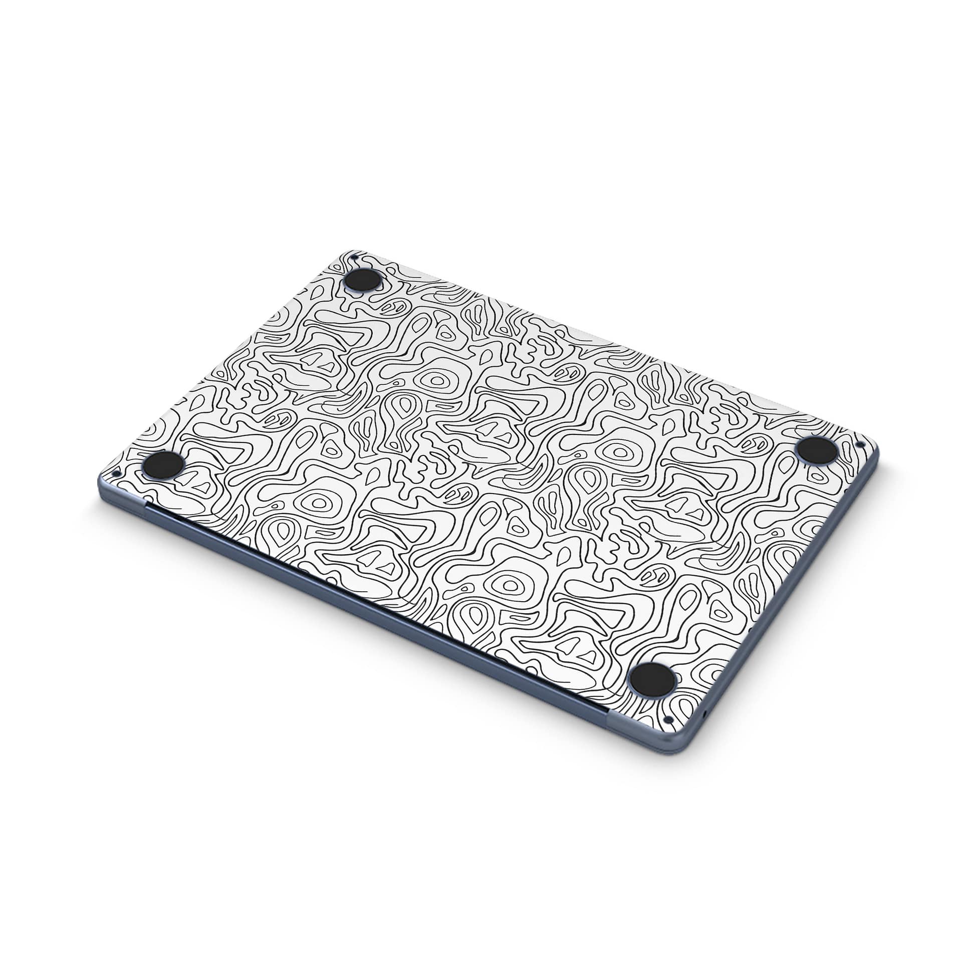 Macbook air 13. 6'' m2 2022 white contour skin | wrapitskin