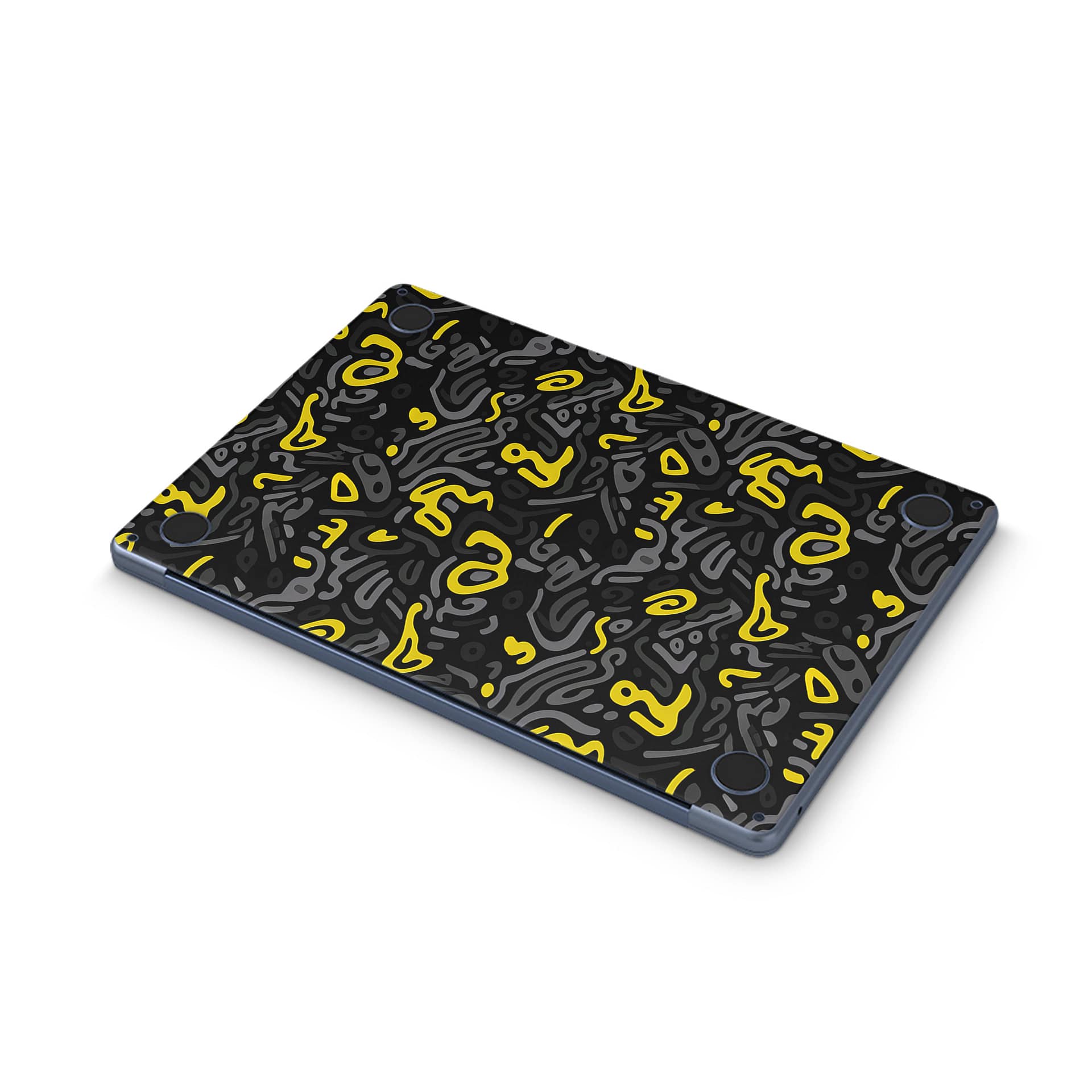 Macbook air 13. 6'' m2 2022 yellow grooves skin | wrapitskin