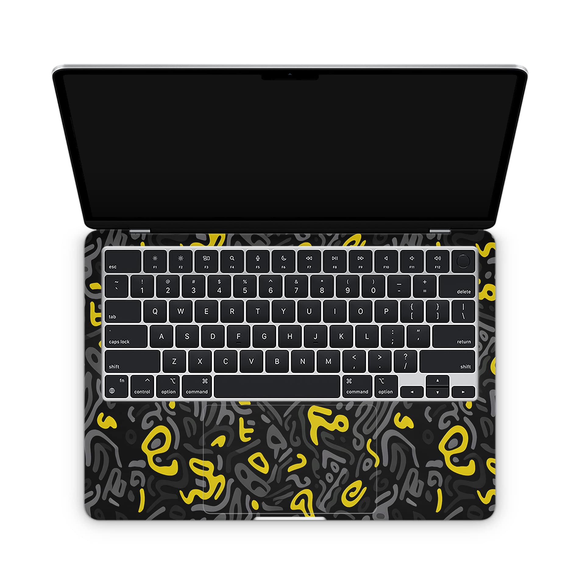Macbook air 13. 6'' m2 2022 yellow grooves skin | wrapitskin