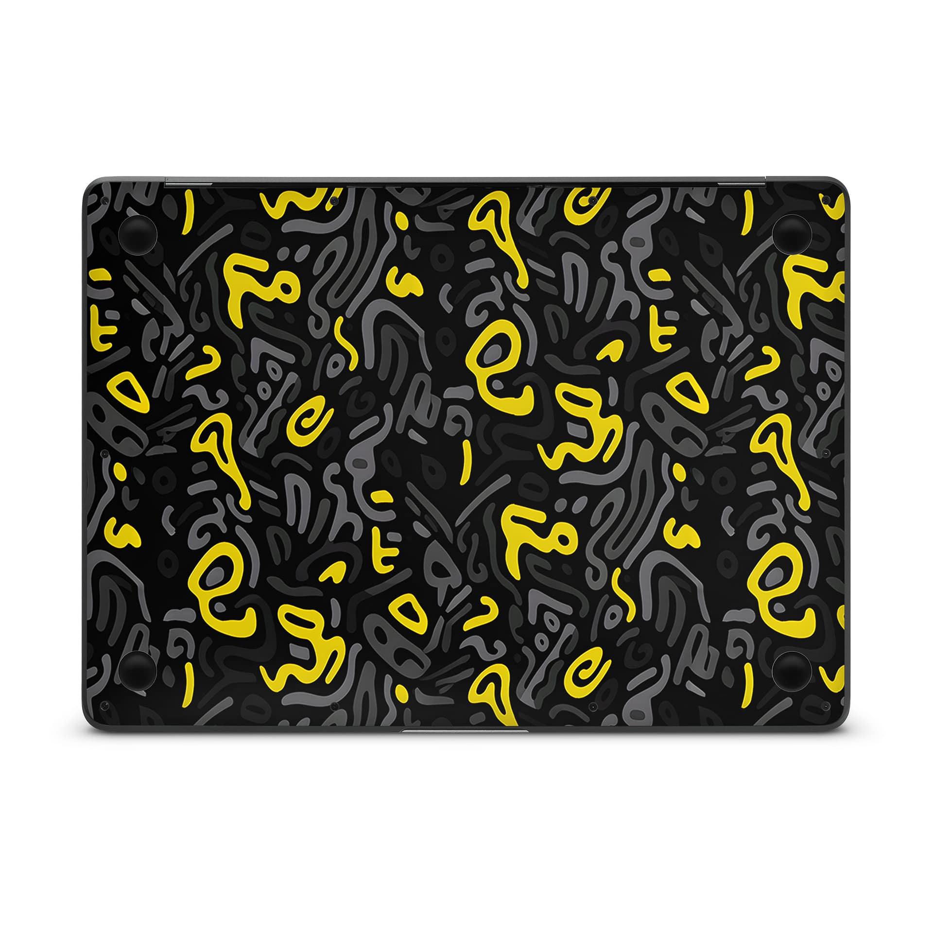Macbook air 13'' (m1,2020) yellow grooves skin | wrapitskin