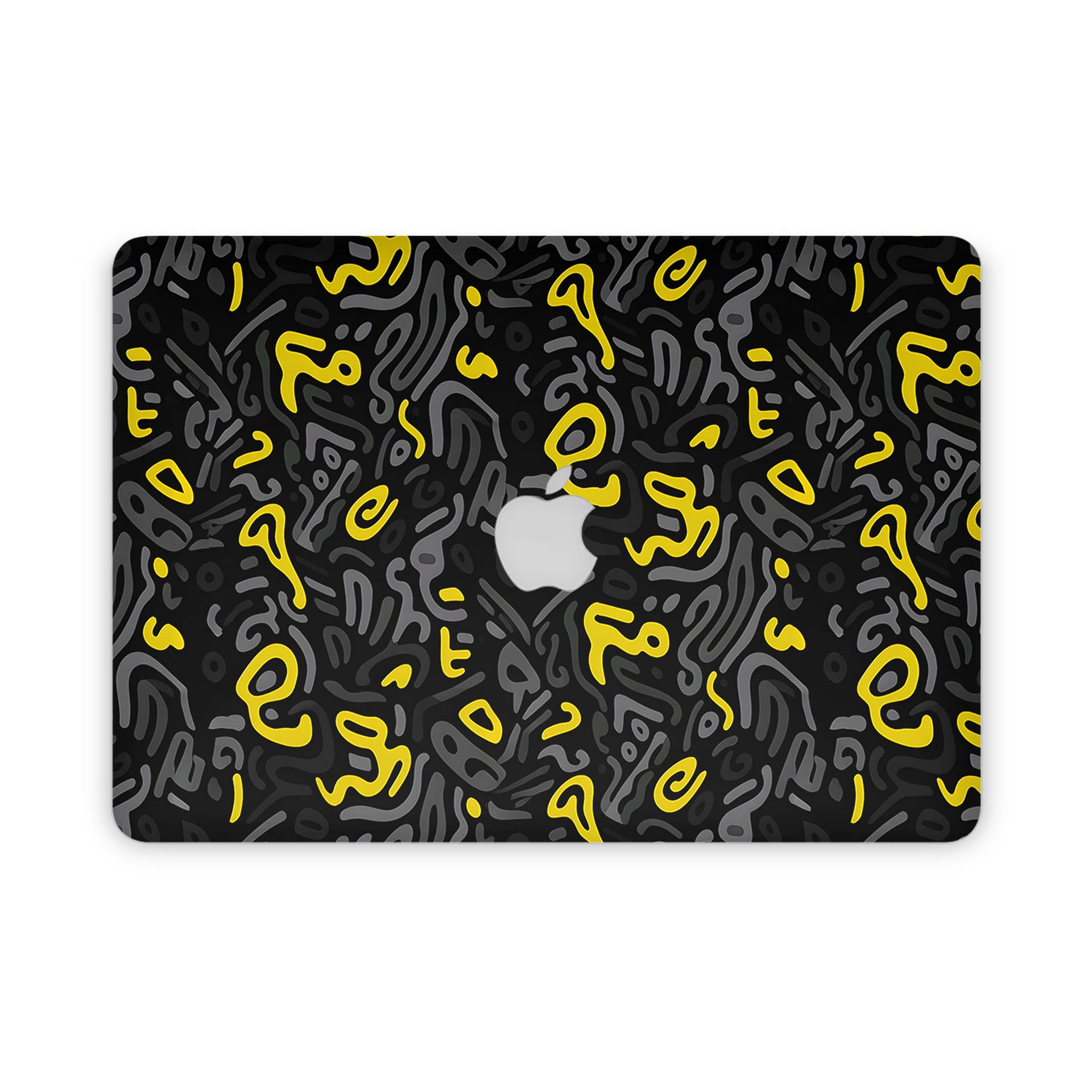 MacBook Air 13” (2010-2017) Yellow Grooves Skin WrapitSkin