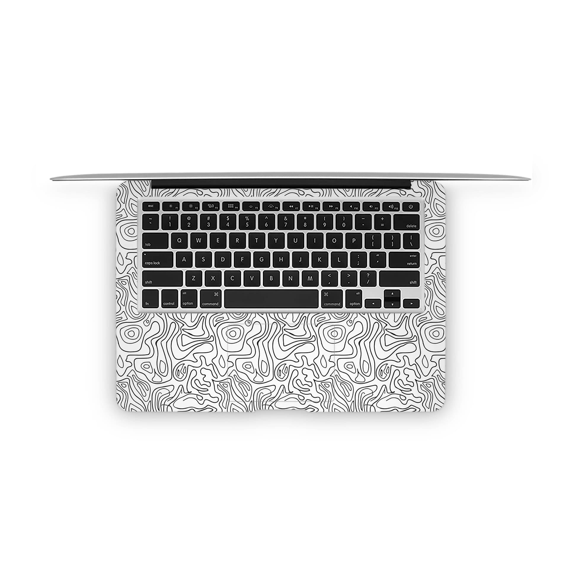 Macbook air 13” (2010-2017) white contour skin | wrapitskin