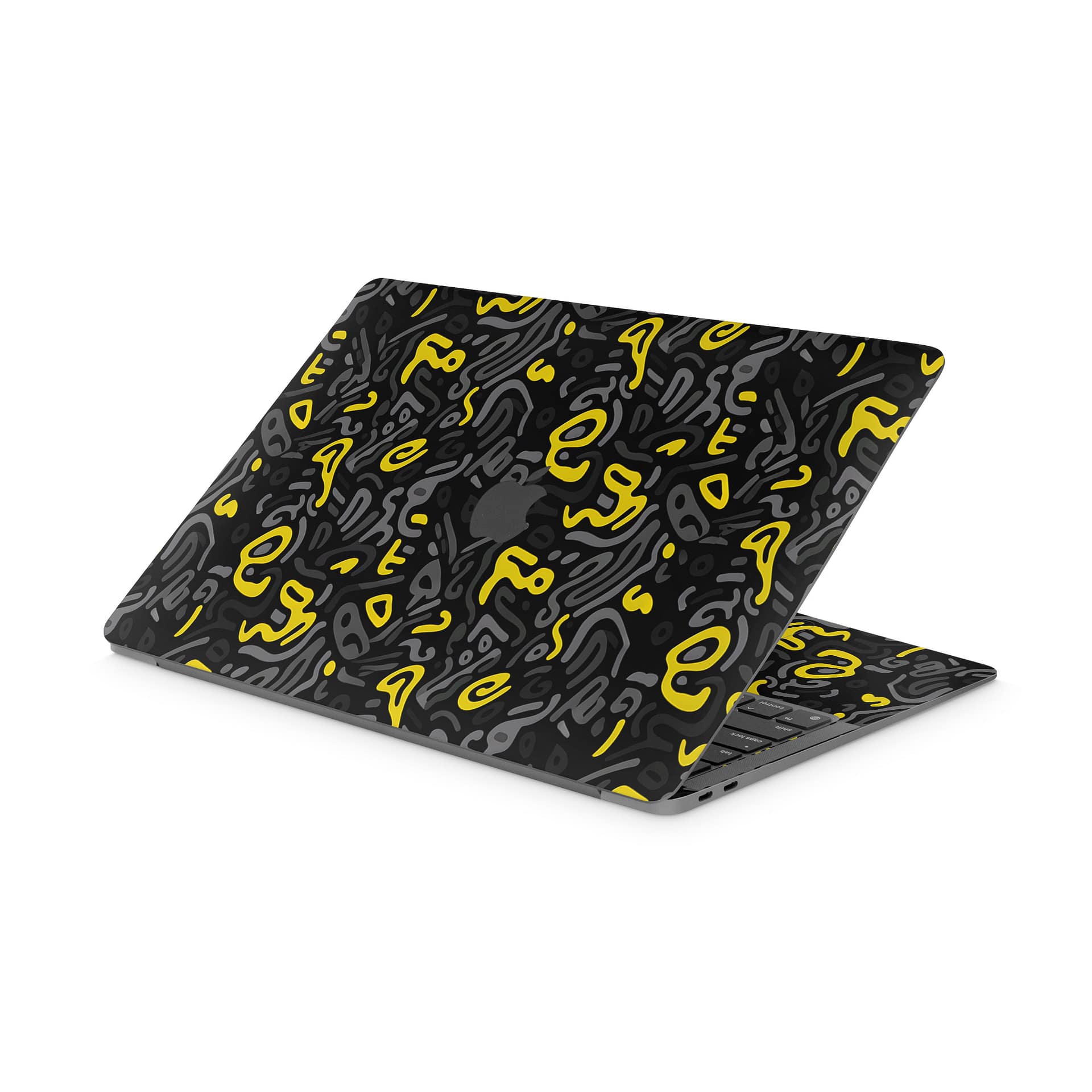 Macbook air 13'' (m1,2020) yellow grooves skin | wrapitskin