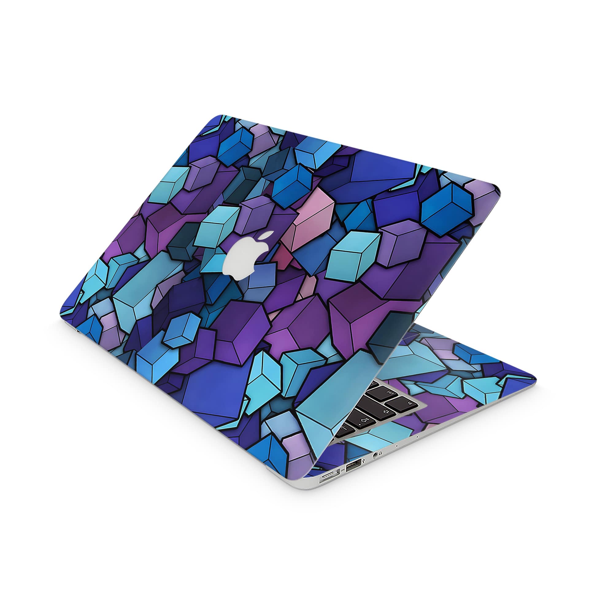 Macbook air 13” (2010-2017) 3d cubes skin | wrapitskin