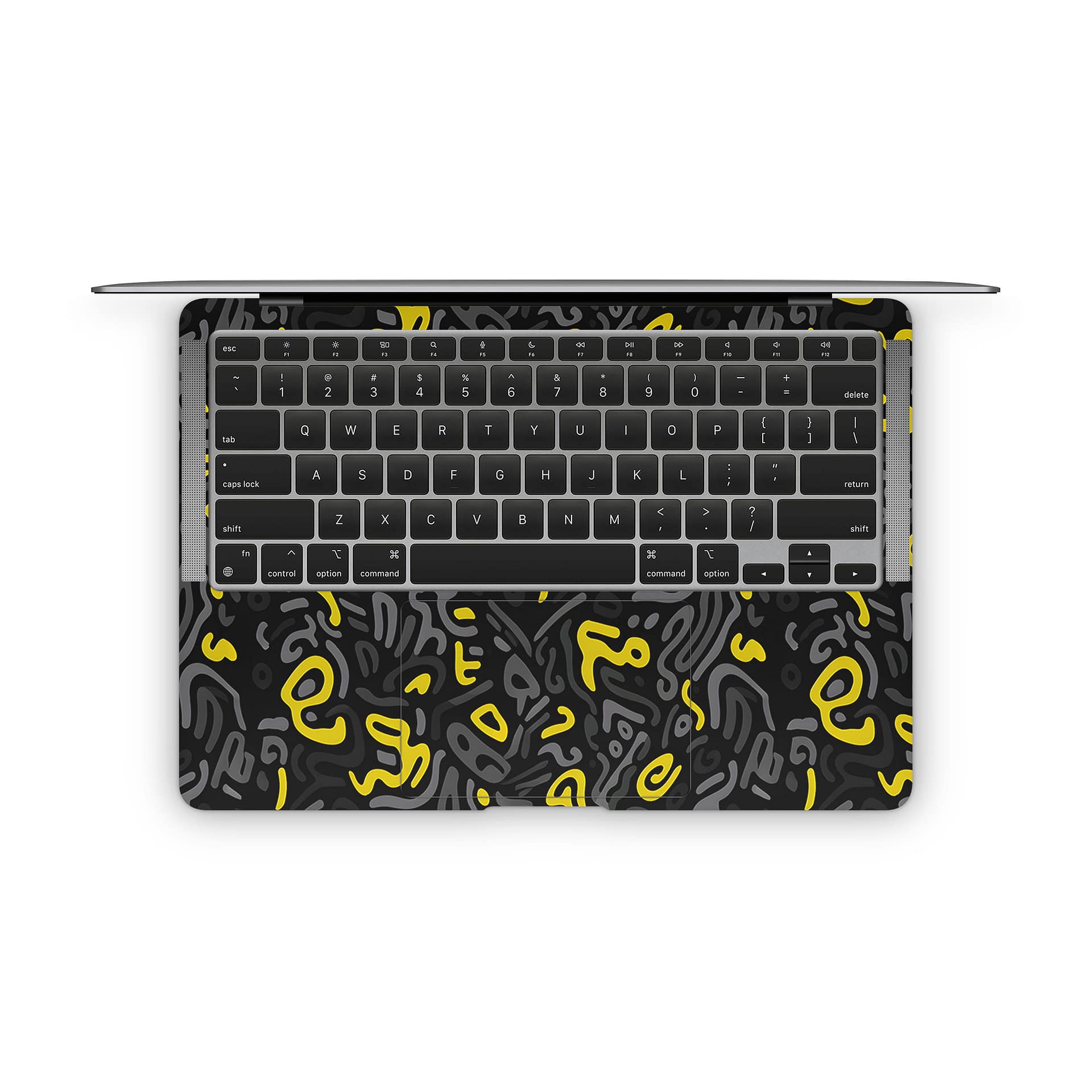 Macbook air 13'' (m1,2020) yellow grooves skin | wrapitskin