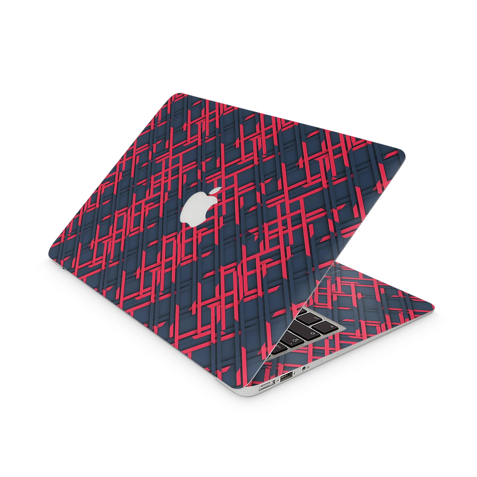 Macbook air 13” (2010-2017) cyber gridlines skin | wrapitskin