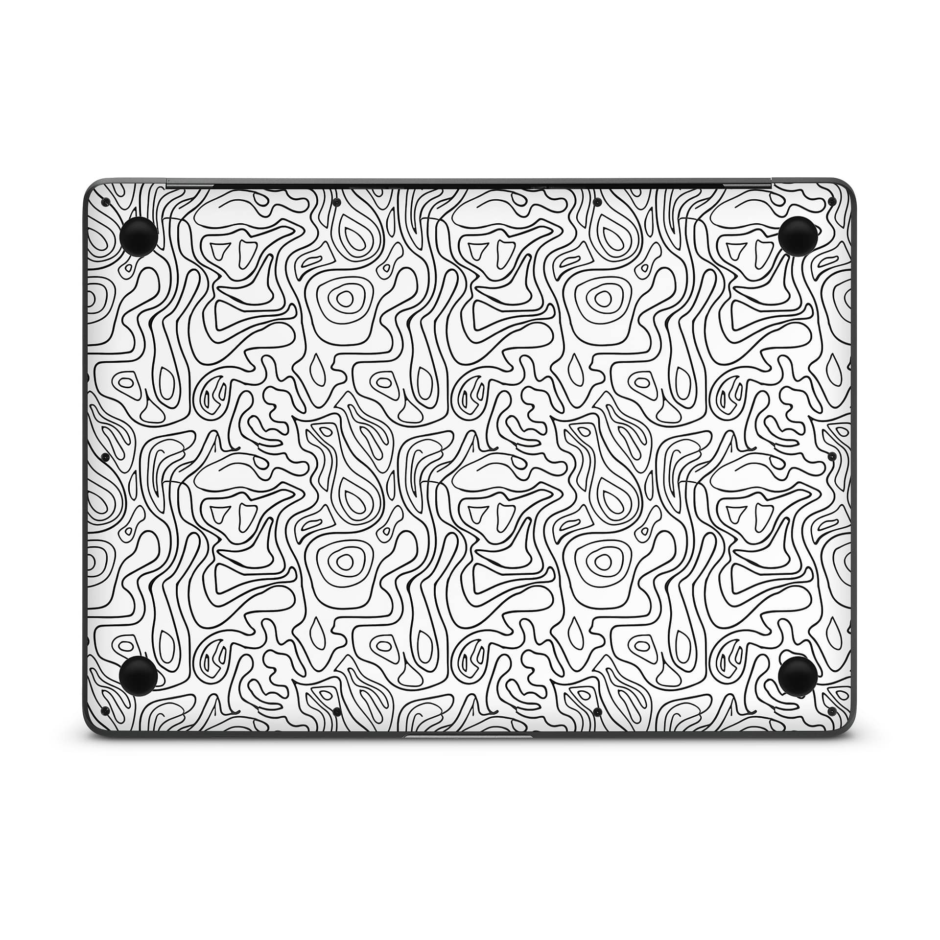 Macbook air 13” (2010-2017) white contour skin | wrapitskin