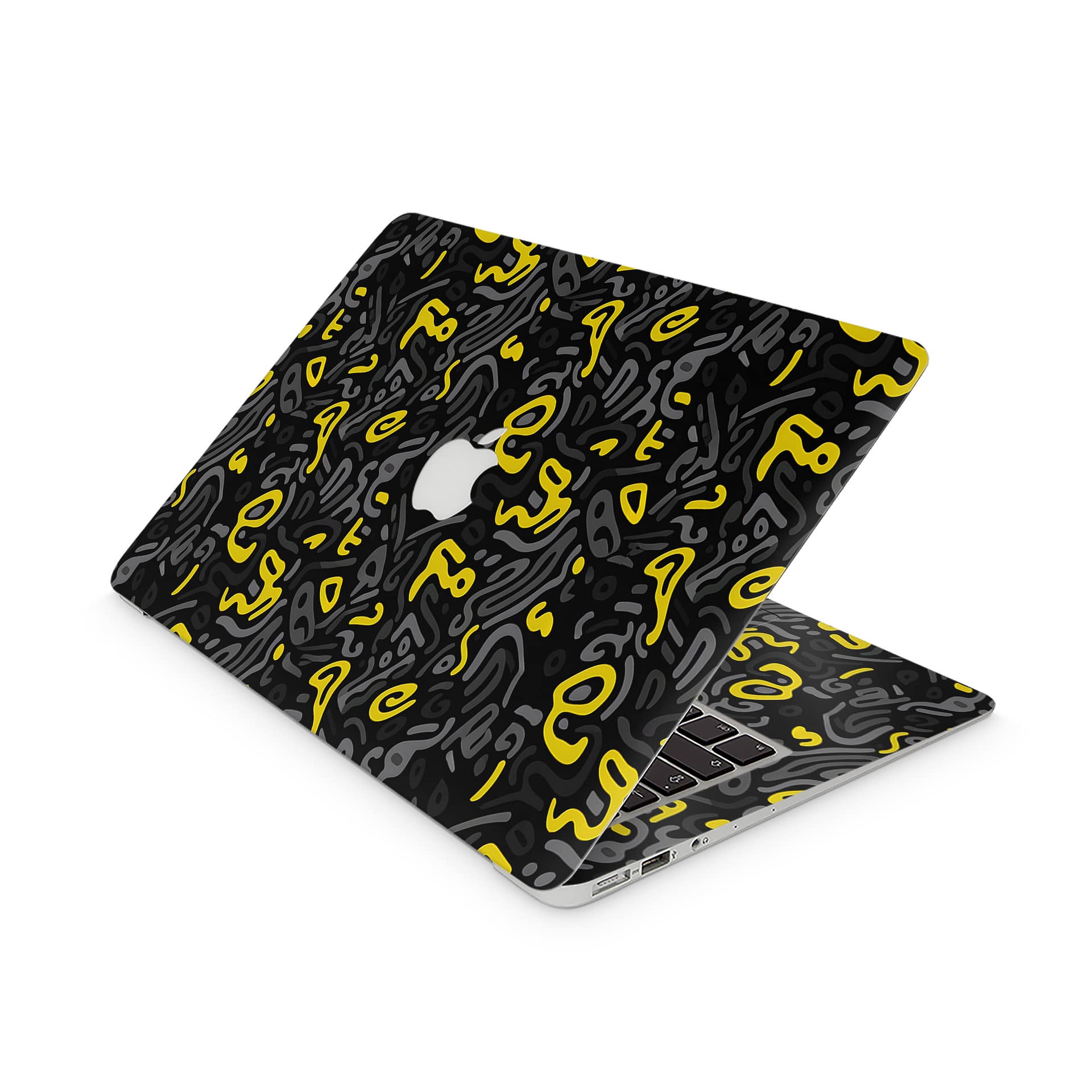 Macbook air 13” (2010-2017) yellow grooves skin | wrapitskin